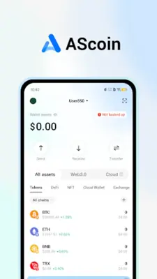 AScoin Wallet Crypto & BTC android App screenshot 3